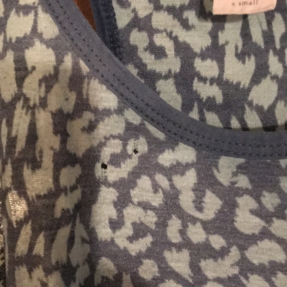 Animal Print Blue Racerback Tank - Picture 3 of 4